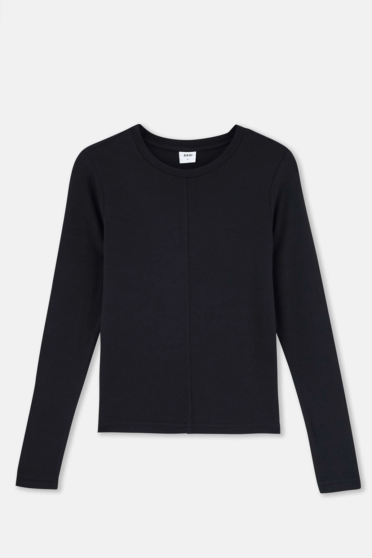 Siyah Uzun Kollu Basıc Tişört