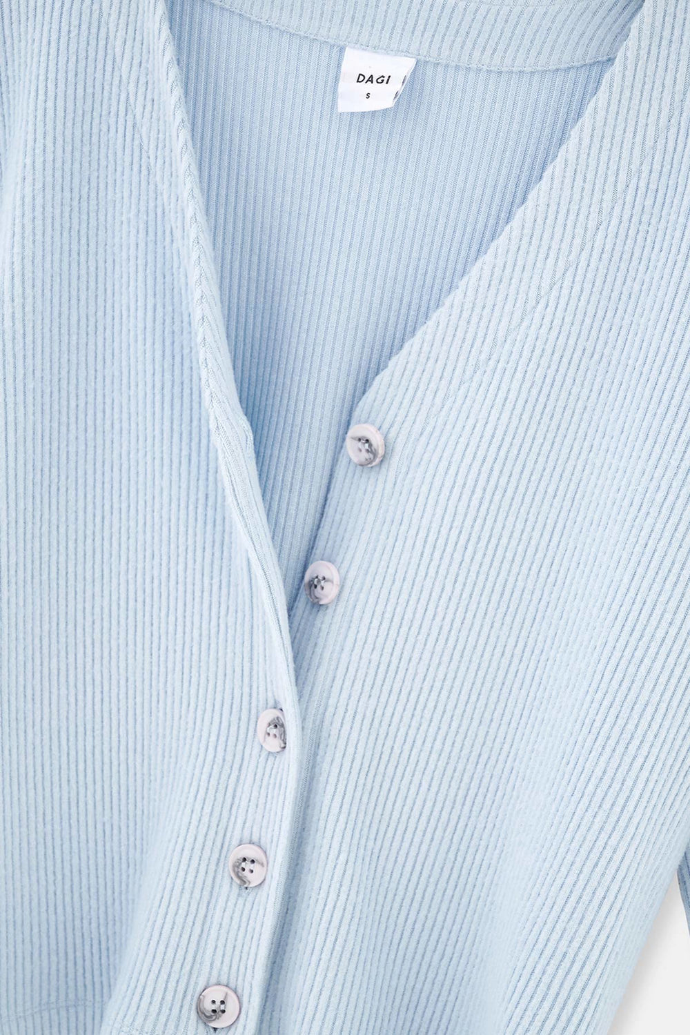 Mavi Düğme Detaylı Kaşkorse Hırka Pijama Üstü