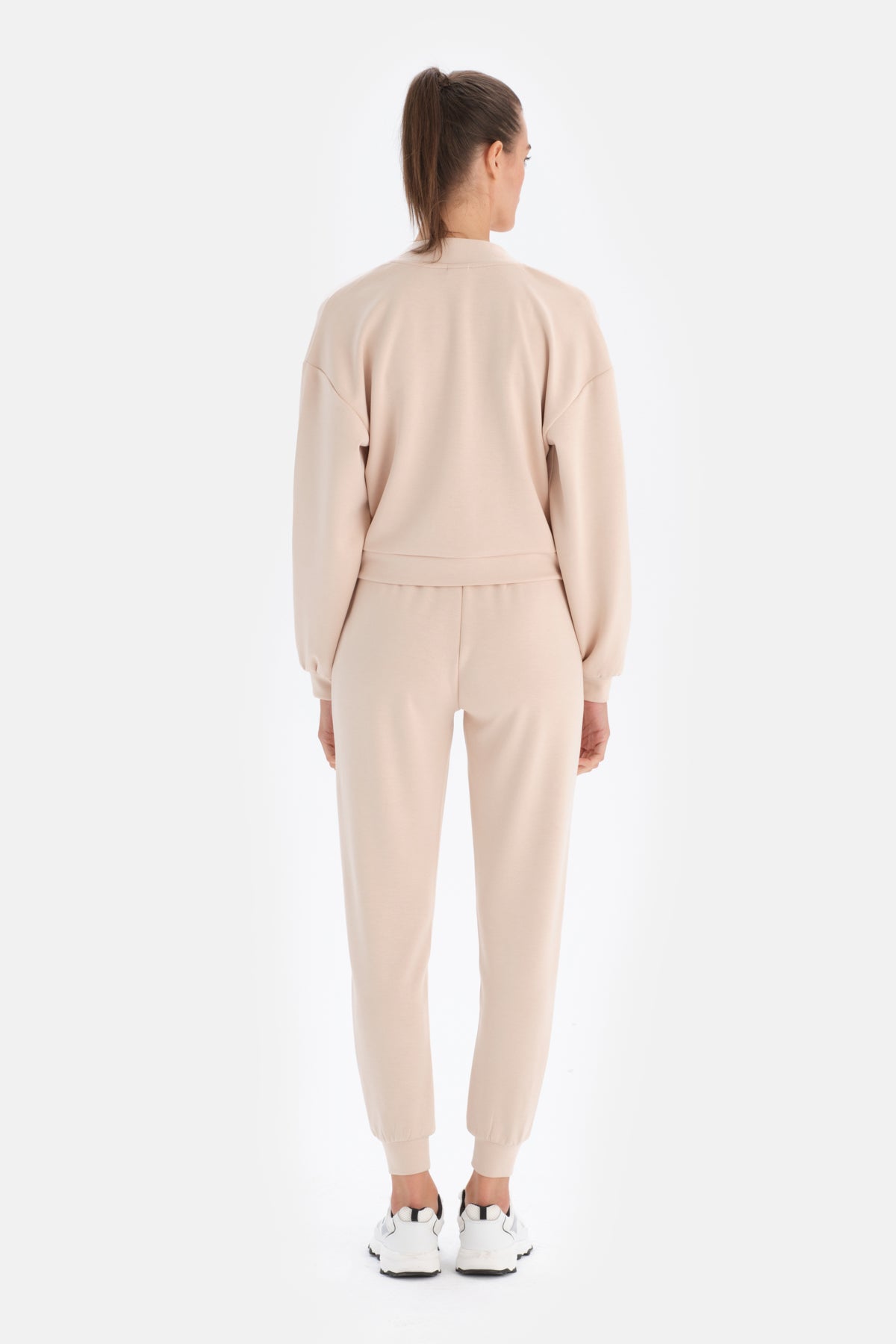 Ekru Jogger Paça Eşofman Altı