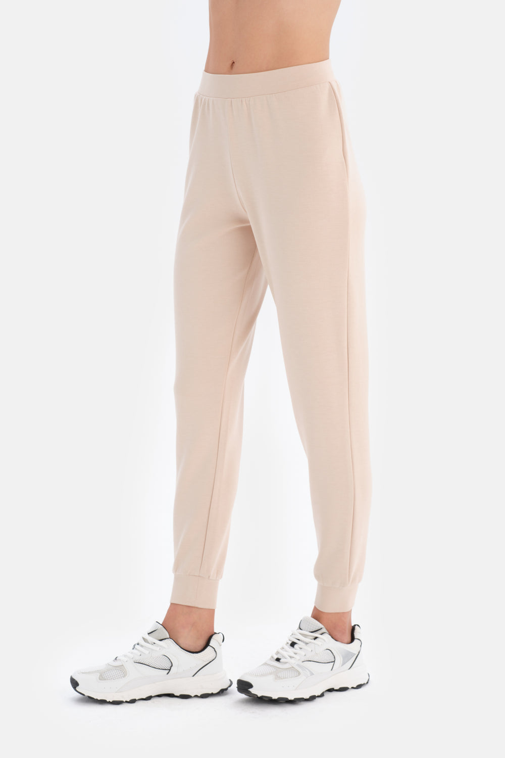 Ekru Jogger Paça Eşofman Altı