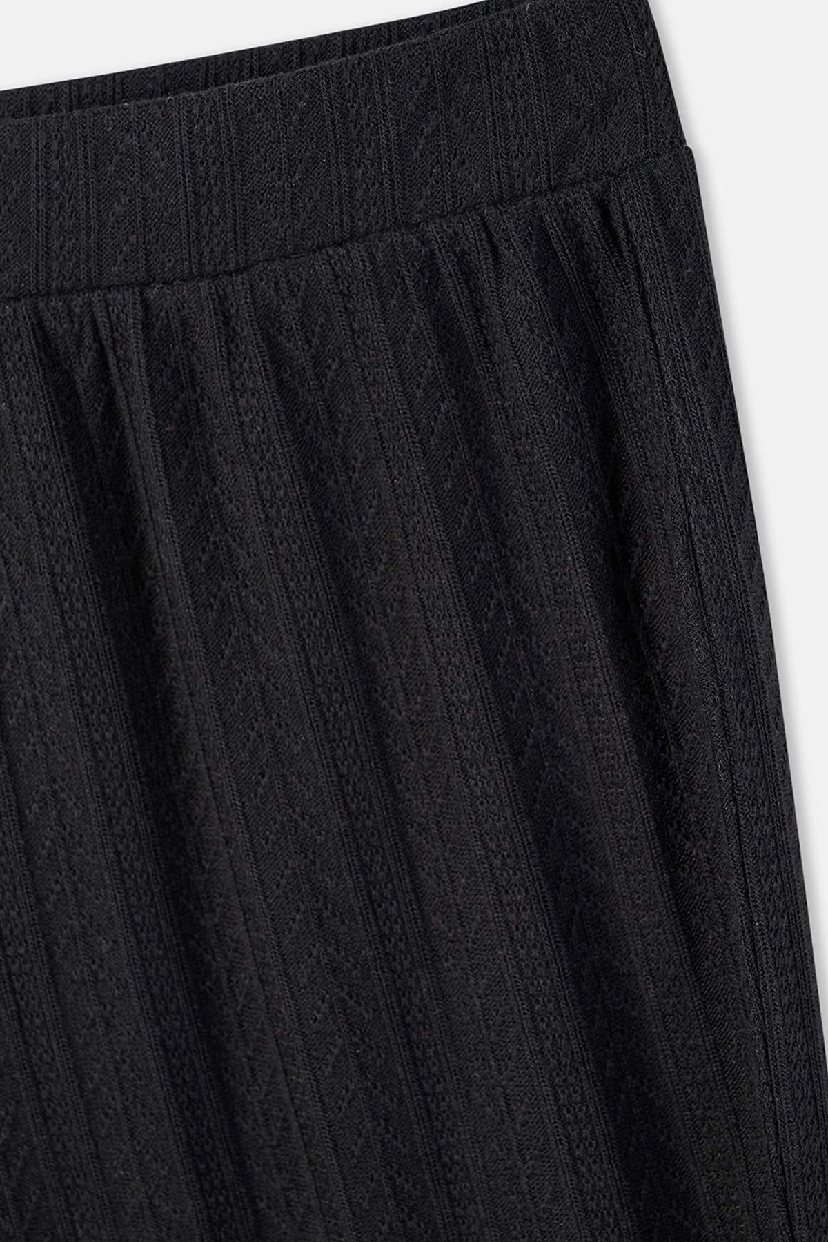 Siyah Bol Paça Eşofman Altı