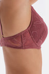 Gül Kurusu Dantel Ve Aksesuar Detaylı Dolgulu Sütyen