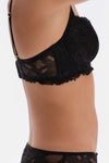 Siyah Dantelli Toparlayıcı Sütyen