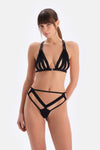 Siyah Tül Detaylı Bralet