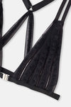 Siyah Tül Detaylı Bralet