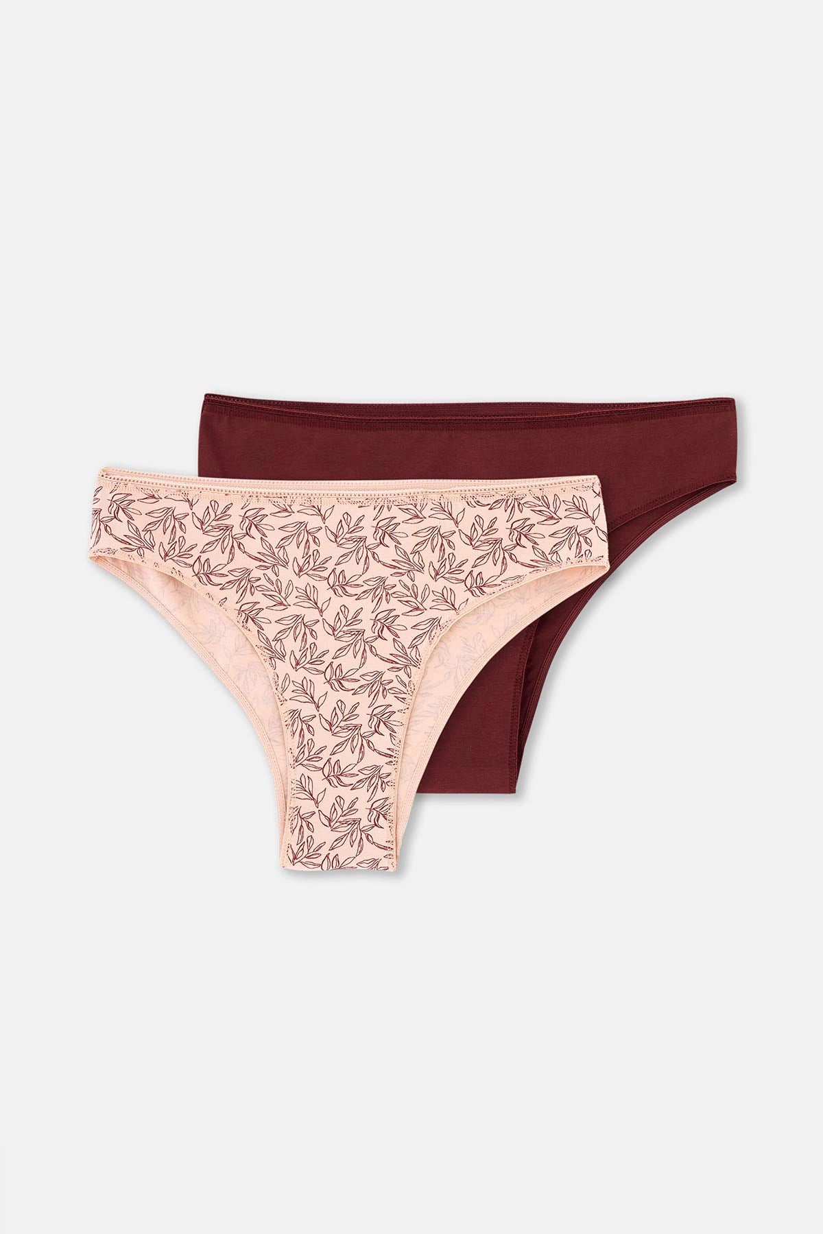 Karışık Karışık Kadın 2'Li Pamuklu Brazıllıan