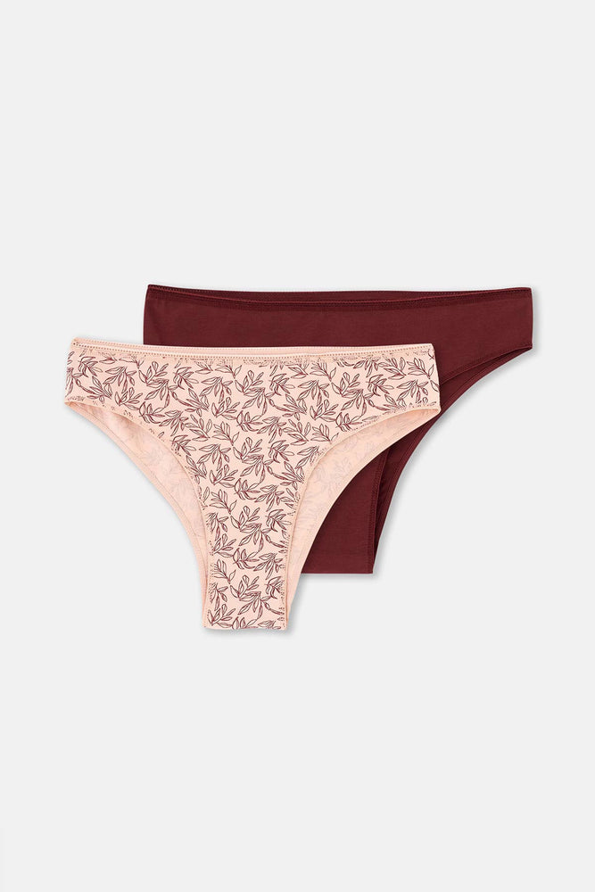 Karışık Karışık Kadın 2'Li Pamuklu Brazıllıan