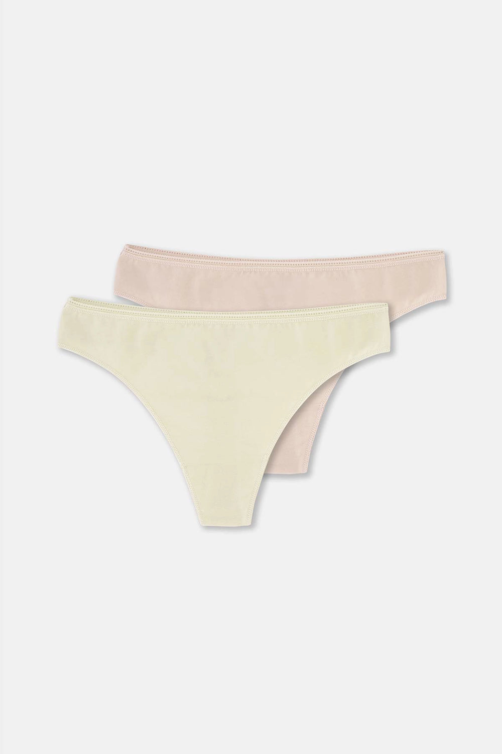 Karışık Karışık Kadın 2'Li Pamuklu Thong