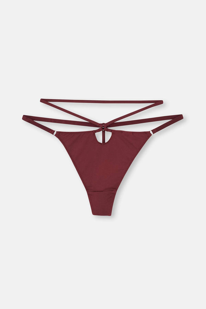 Bordo Dantelli Mikro Tanga Külot