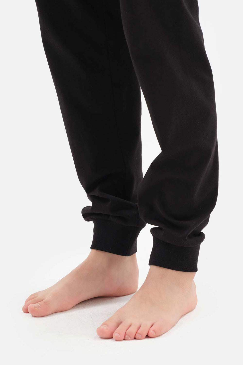 Gri Erkek Çocuk Baskılı Jogger Paça Pijama Takımı