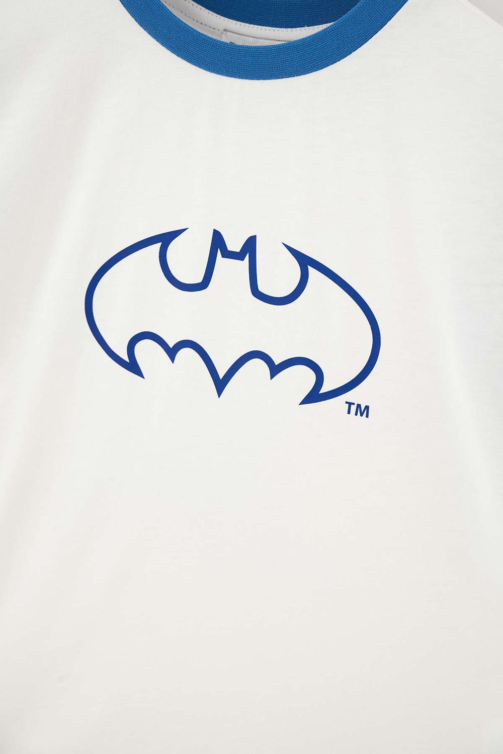 Beyaz Batman Baskılı Kısa Kollu Tişört Şort Pijama Takımı