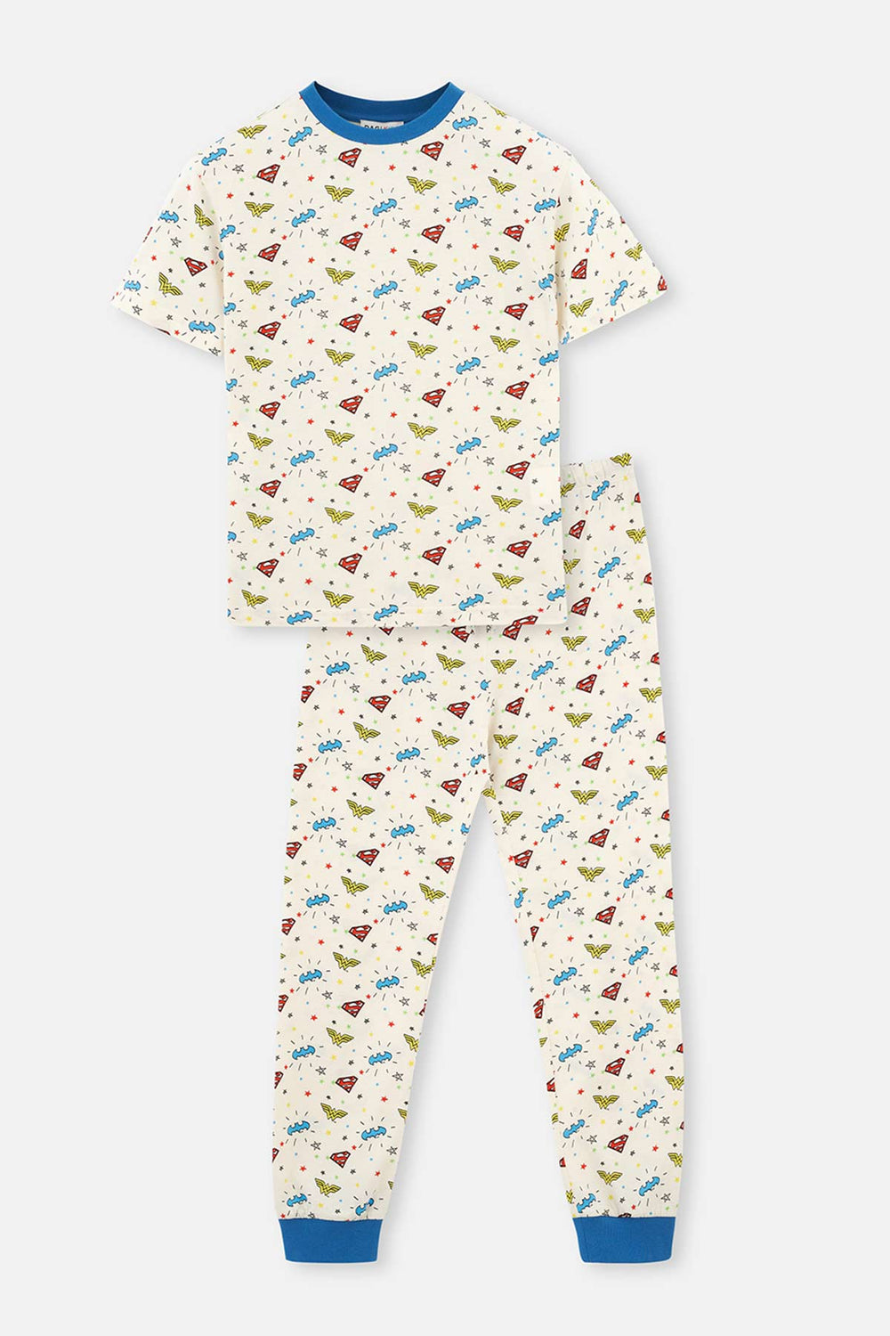 Ekru Erkek Çocuk Lisanslı Metraj Baskılı Pijama Takımı