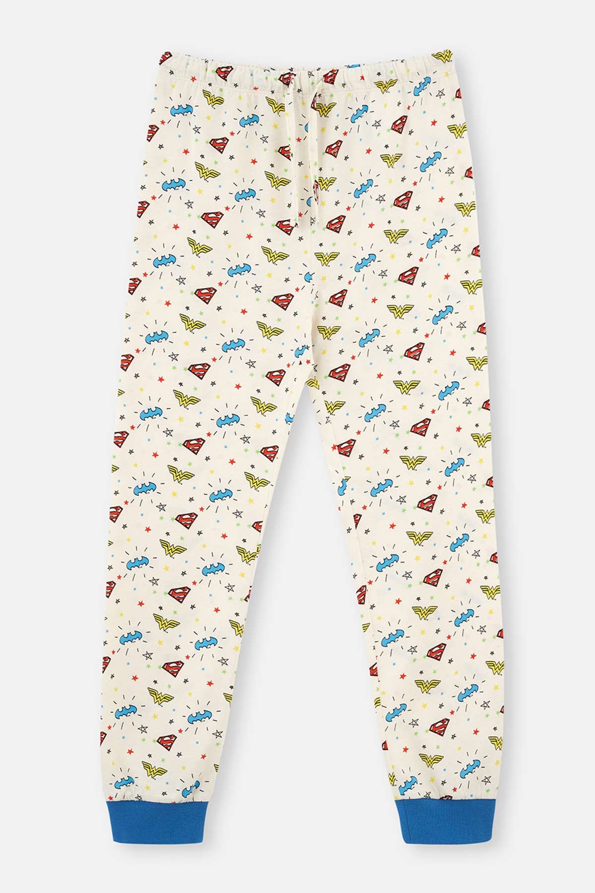 Ekru Erkek Çocuk Lisanslı Metraj Baskılı Pijama Takımı