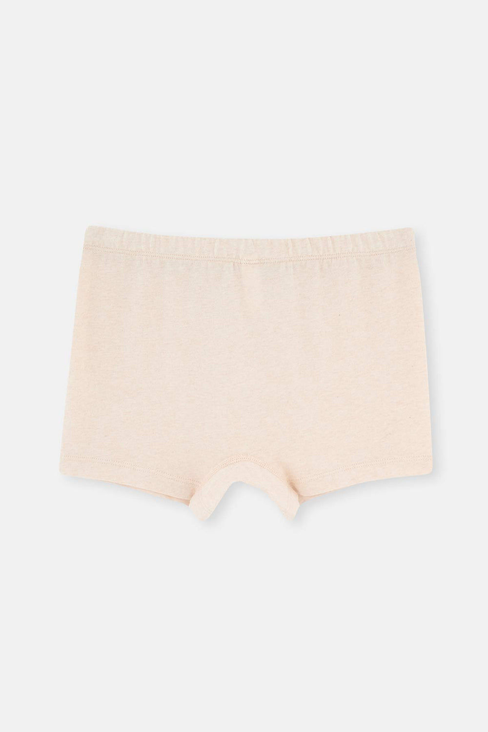 Bej Melanj - Kahve Melanj 2'Li Erkek Çocuk Pamuk Boxer