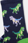 Lacivert Erkek Çocuk Dinazor Desenli Çorap