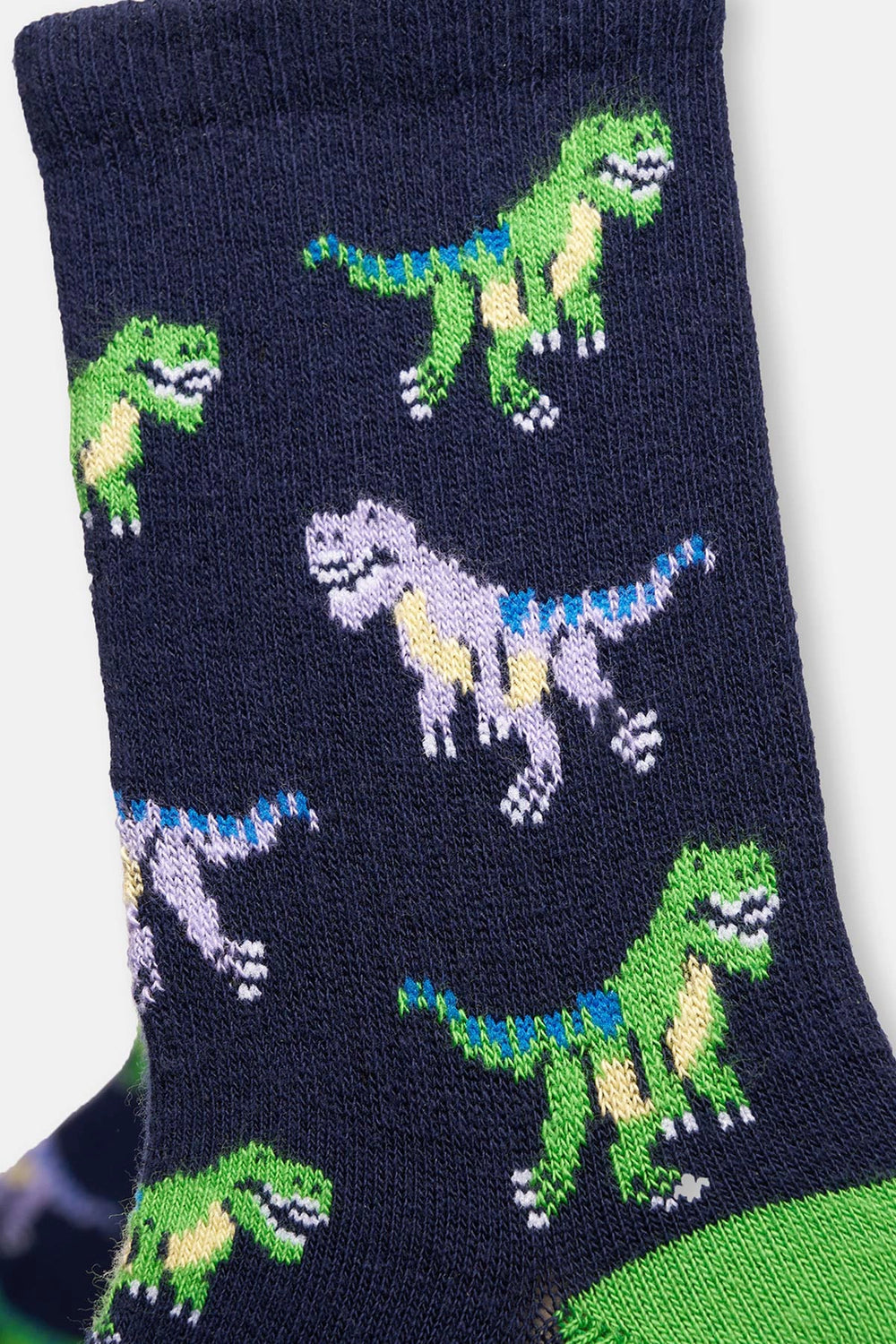 Lacivert Erkek Çocuk Dinazor Desenli Çorap