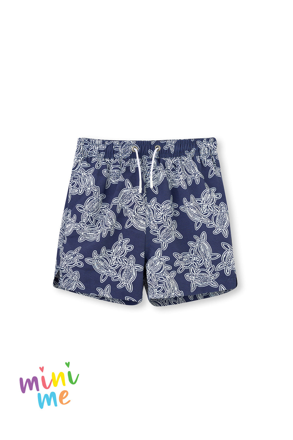 Indigo Caretta Desenli Orta Deniz Şortu