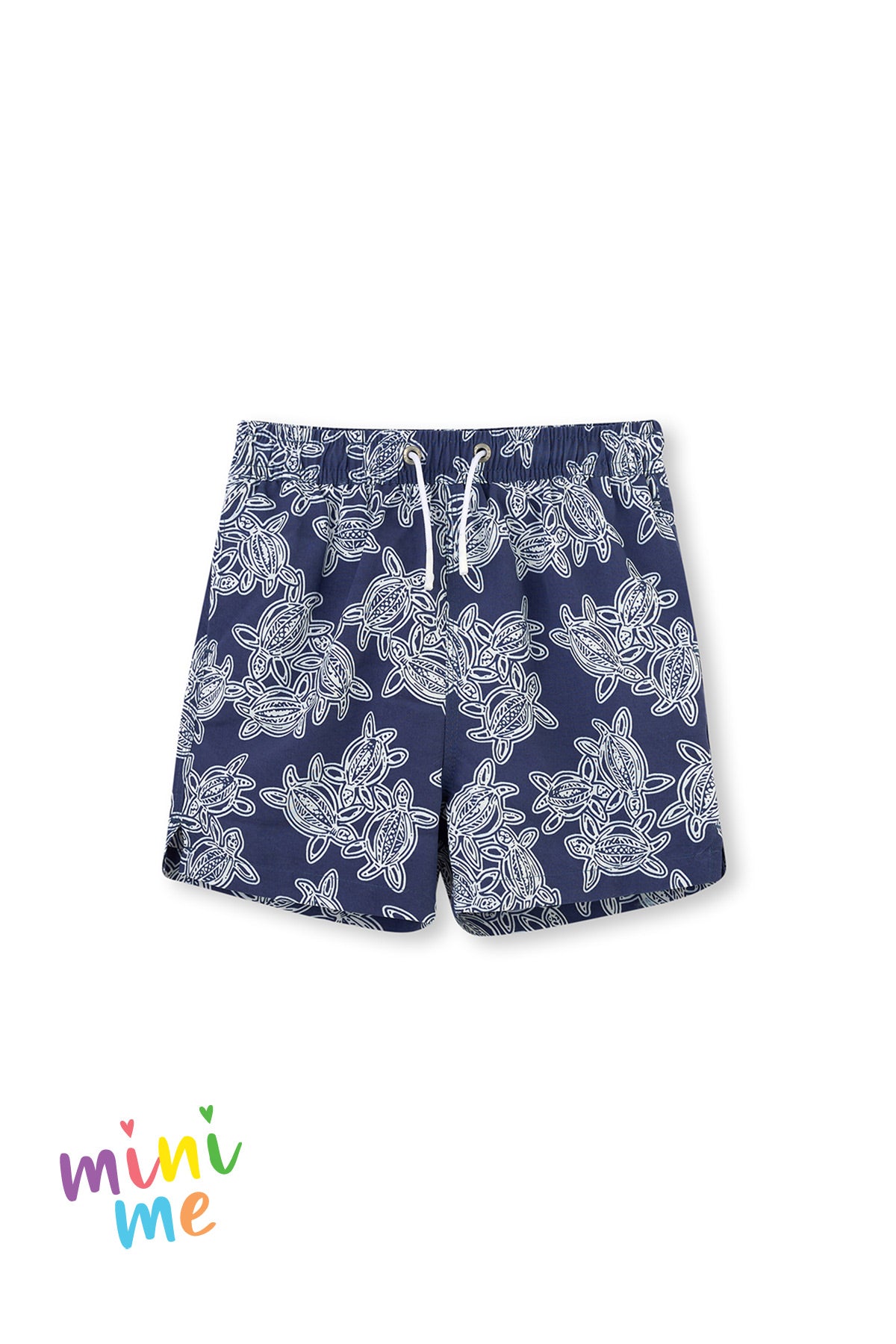Indigo Caretta Desenli Orta Deniz Şortu