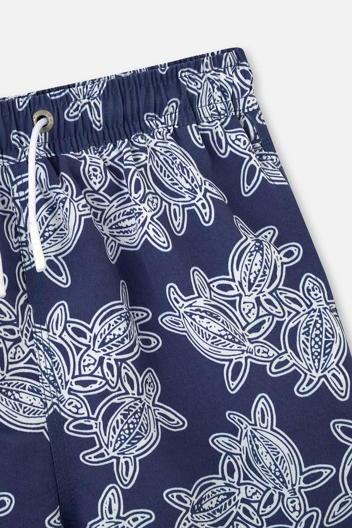 Indigo Caretta Desenli Orta Deniz Şortu