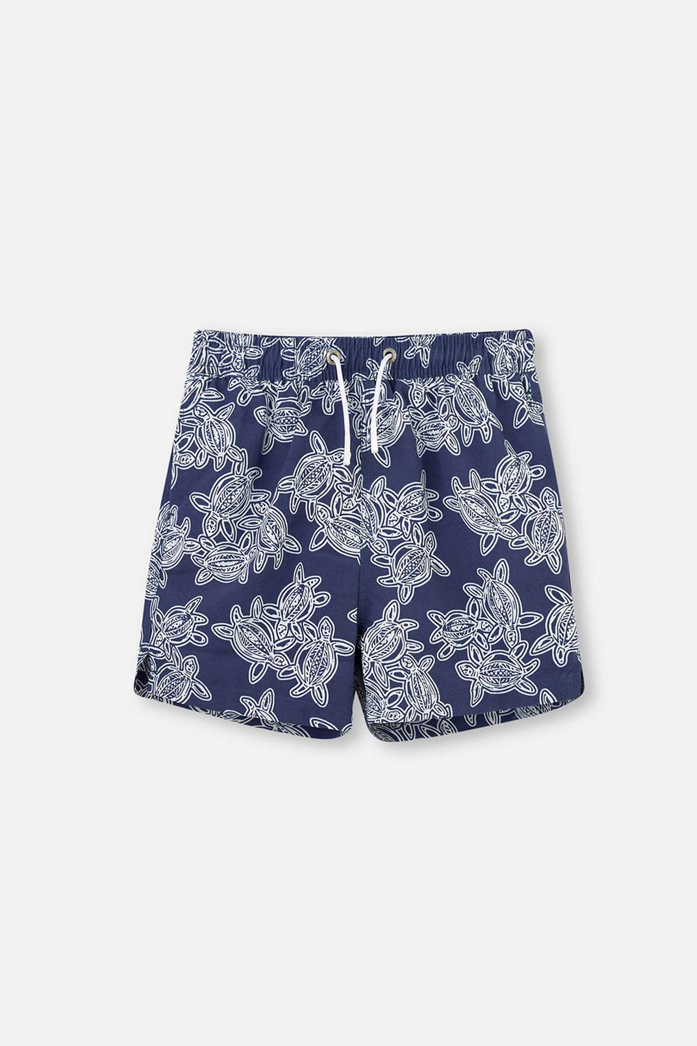 Indigo Caretta Desenli Orta Deniz Şortu