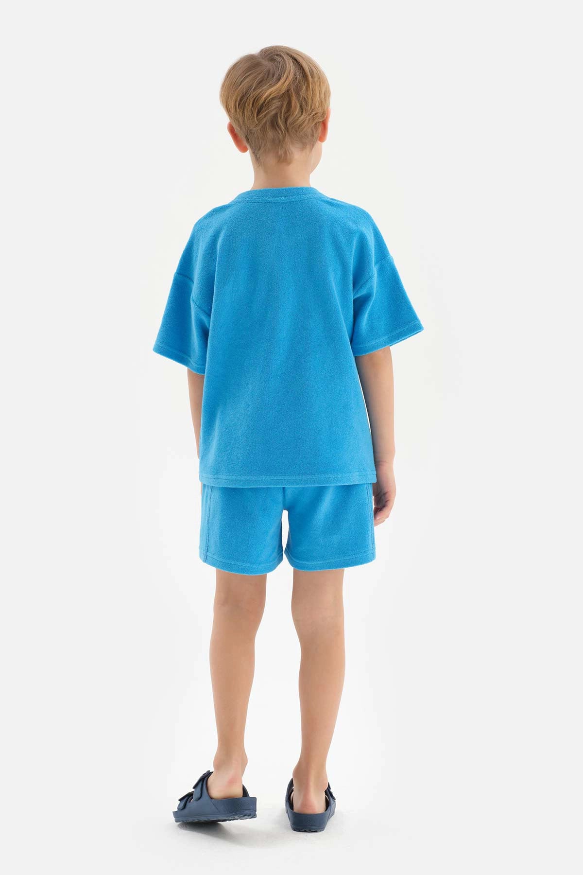 Mavi Erkek Çocuk Havlu Şort