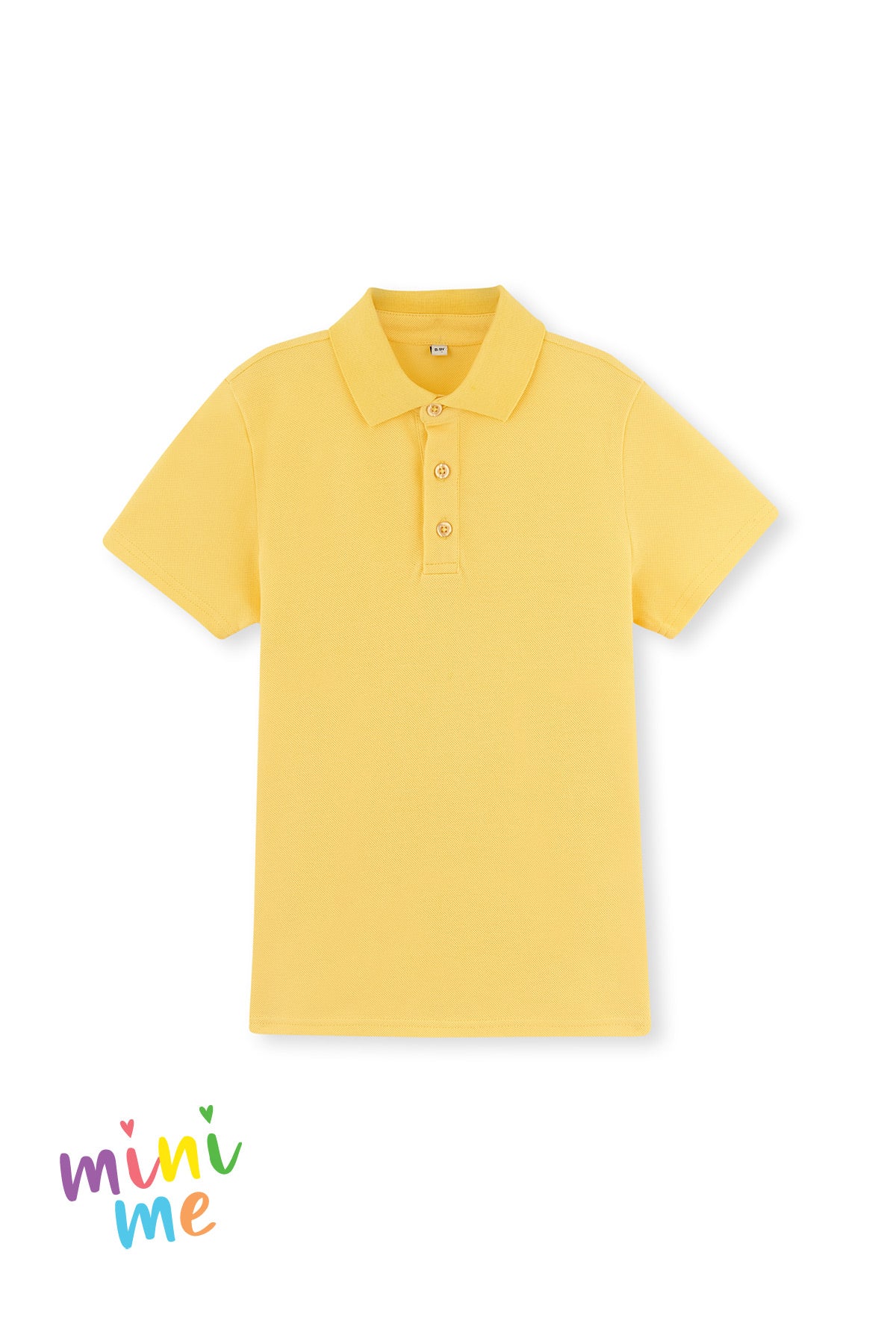 Sarı Erkek Çocuk Pike Polo Yaka Tişört