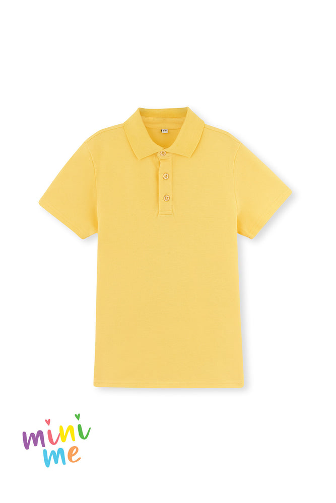 Sarı Erkek Çocuk Pike Polo Yaka Tişört