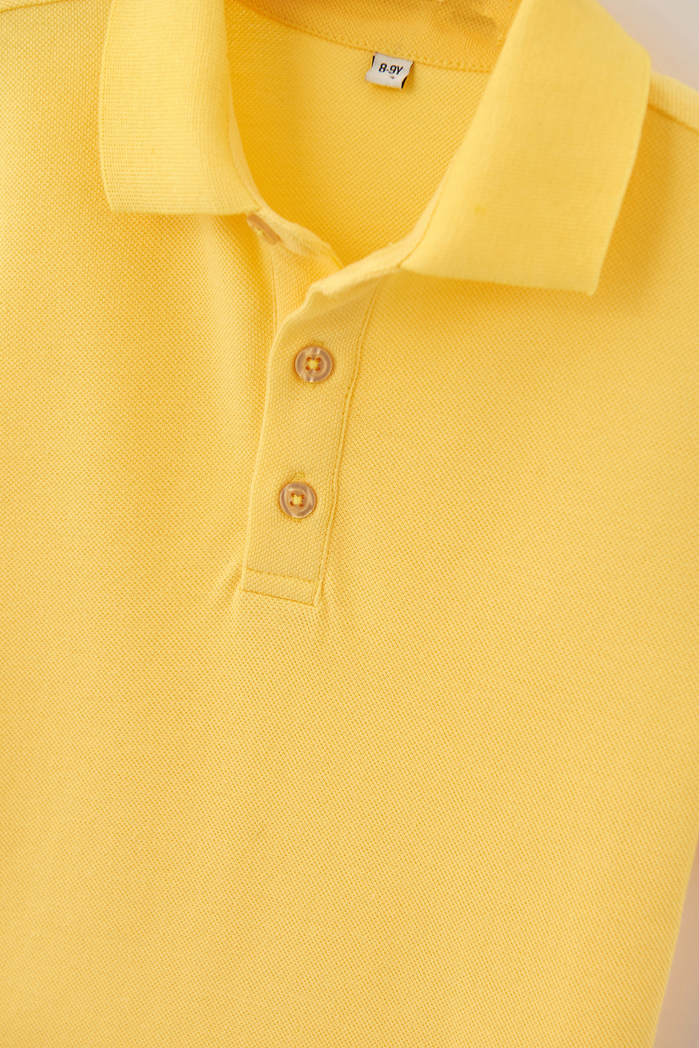 Sarı Erkek Çocuk Pike Polo Yaka Tişört