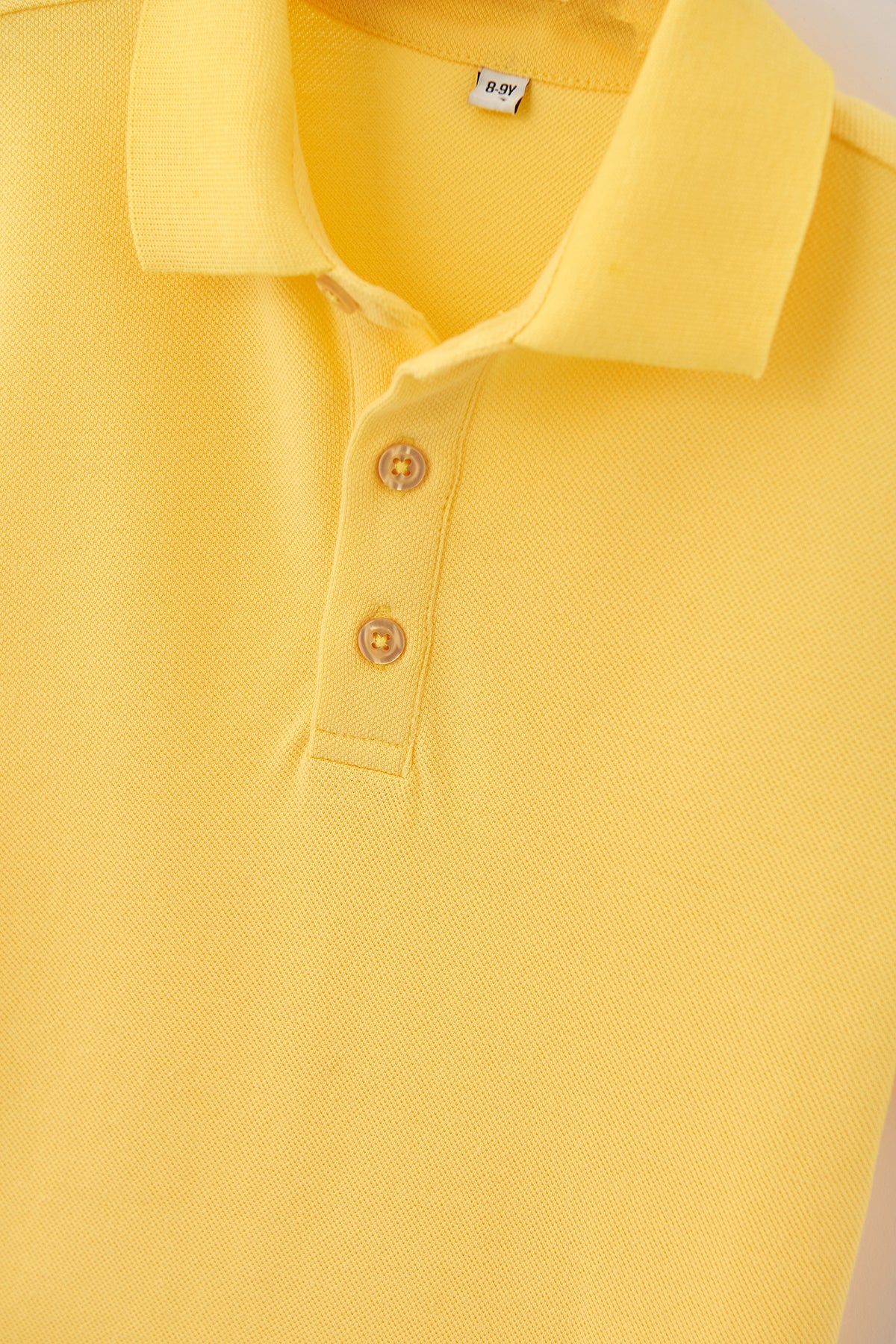 Sarı Erkek Çocuk Pike Polo Yaka Tişört
