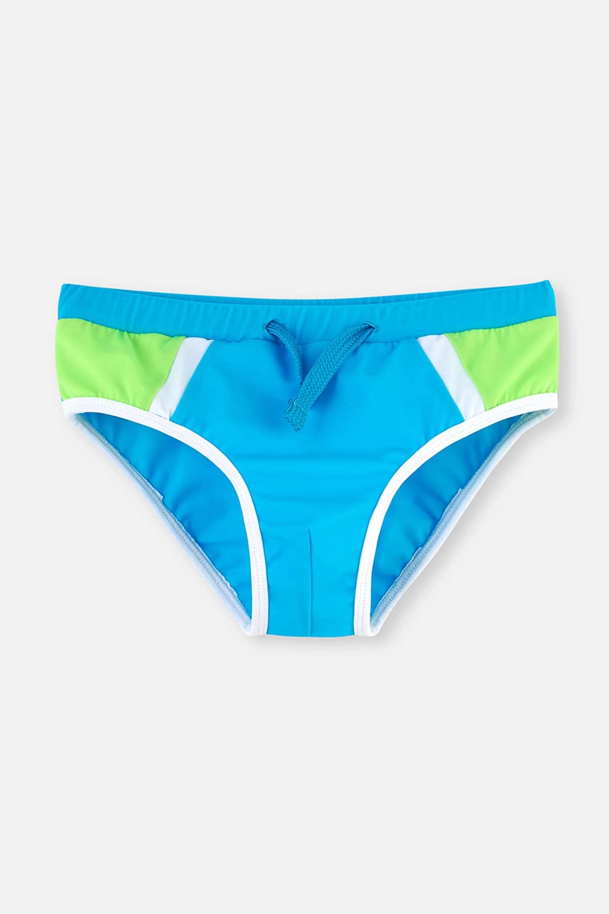 Mavi - Yeşil Parçalı Slip