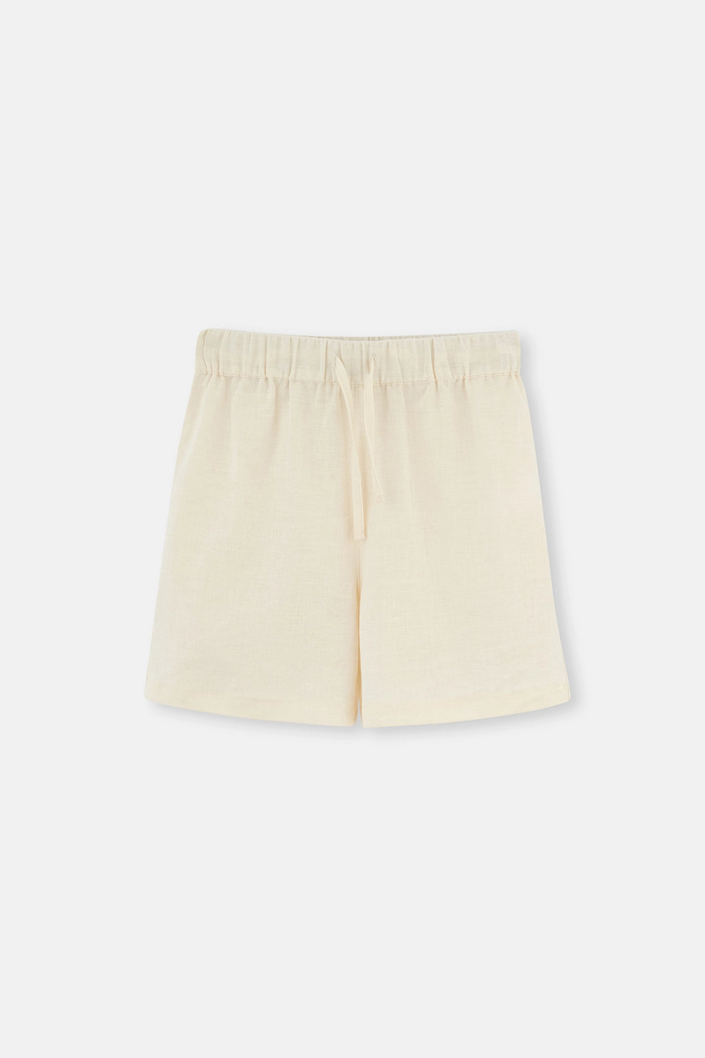 Bej Keten Şort