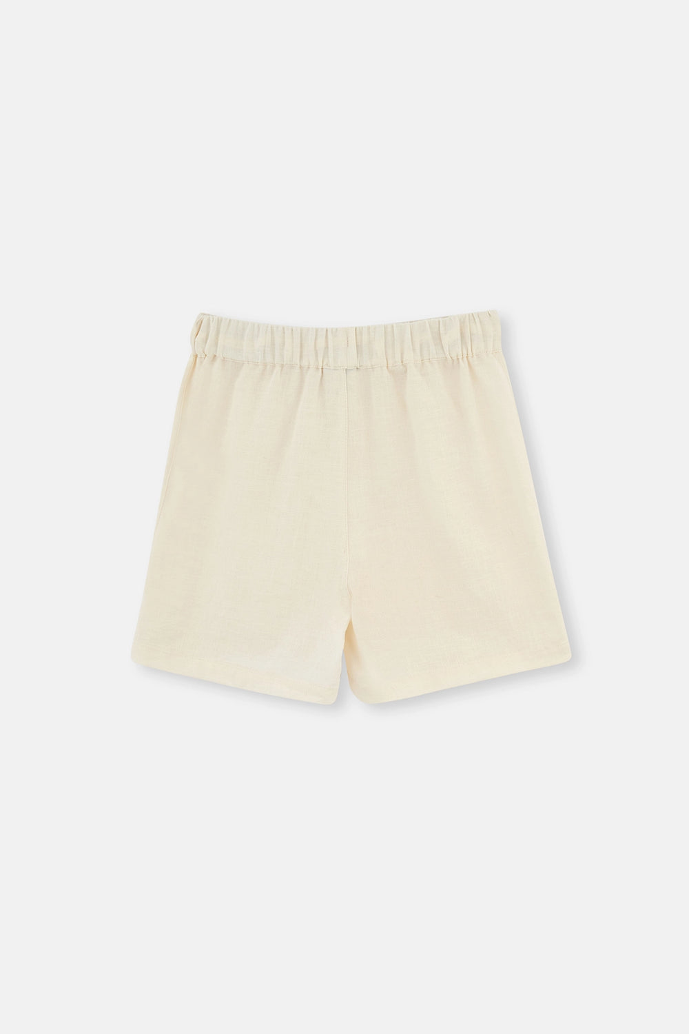 Bej Keten Şort