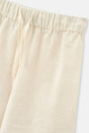 Bej Keten Şort