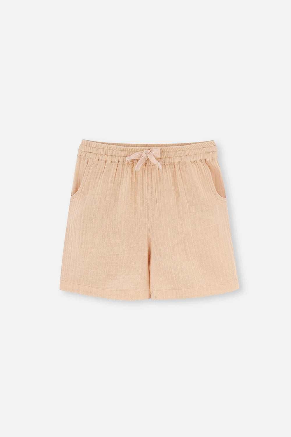 Bej Erkek Çocuk Müslin Şort