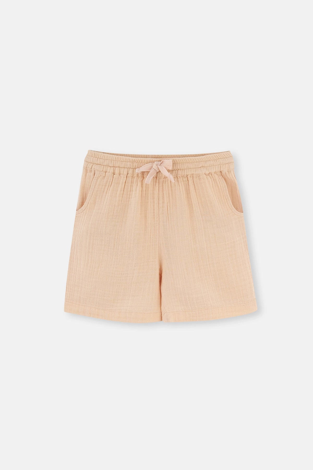 Bej Erkek Çocuk Müslin Şort