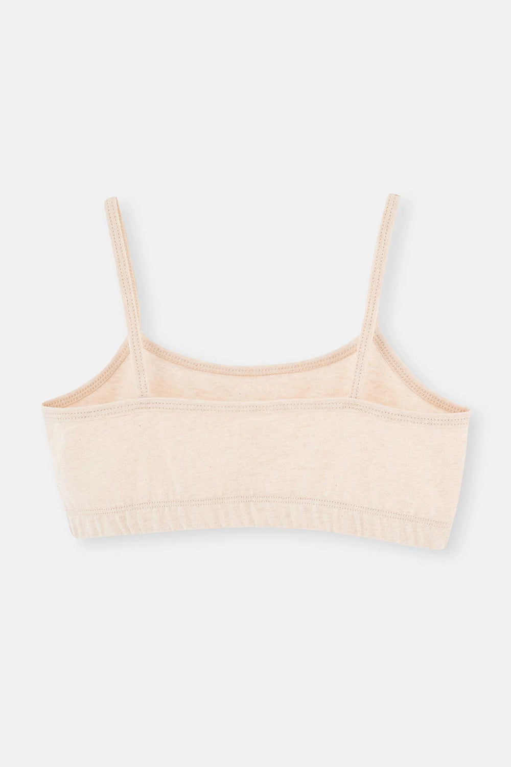 Bej Melanj - Kahve Melanj 2'Li Kız Çocuk Pamuk Büstiyer