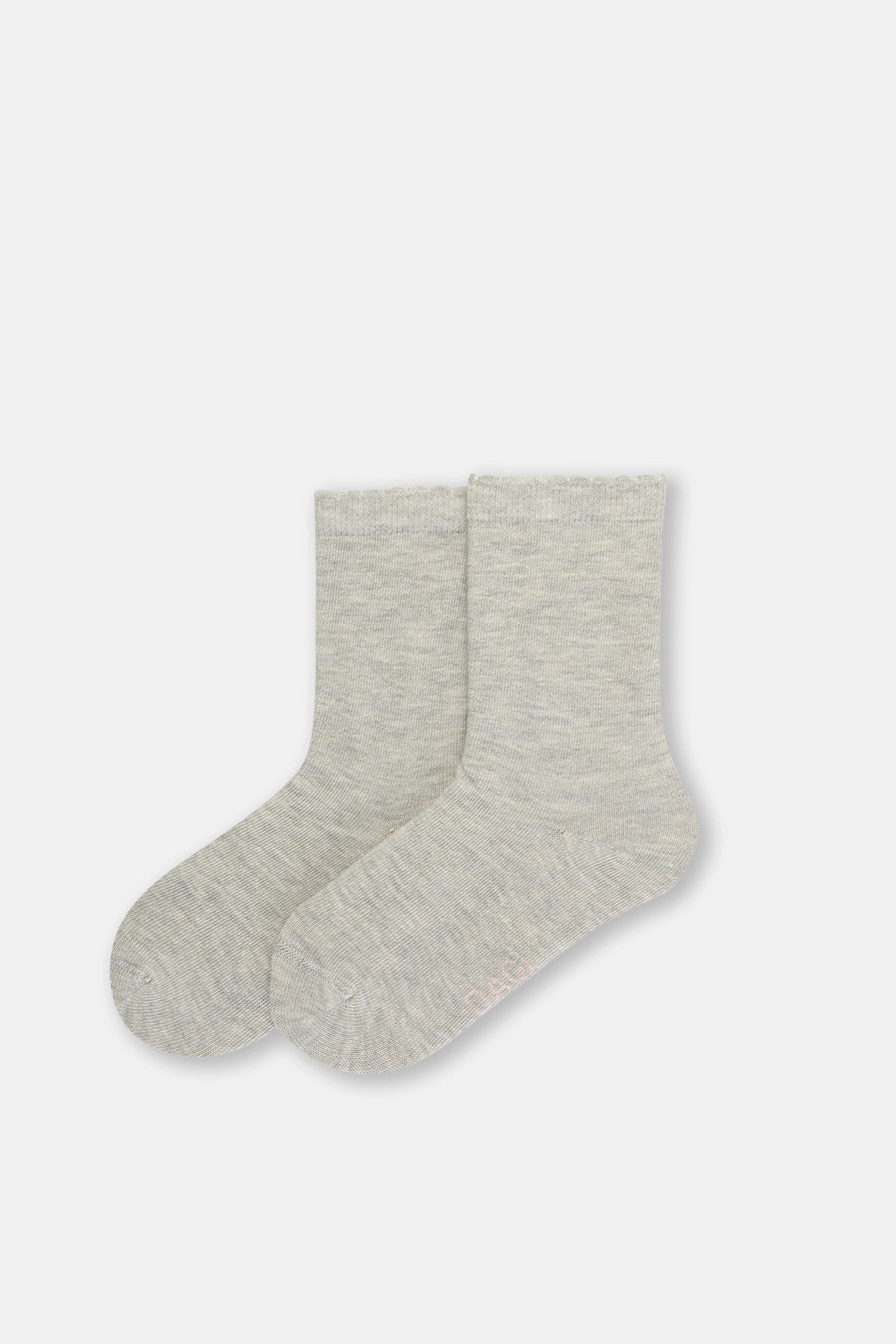 Pembe Kız Çocuk Fırfır Lastikli Çorap 2'Li