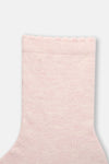 Pembe Kız Çocuk Fırfır Lastikli Çorap 2'Li