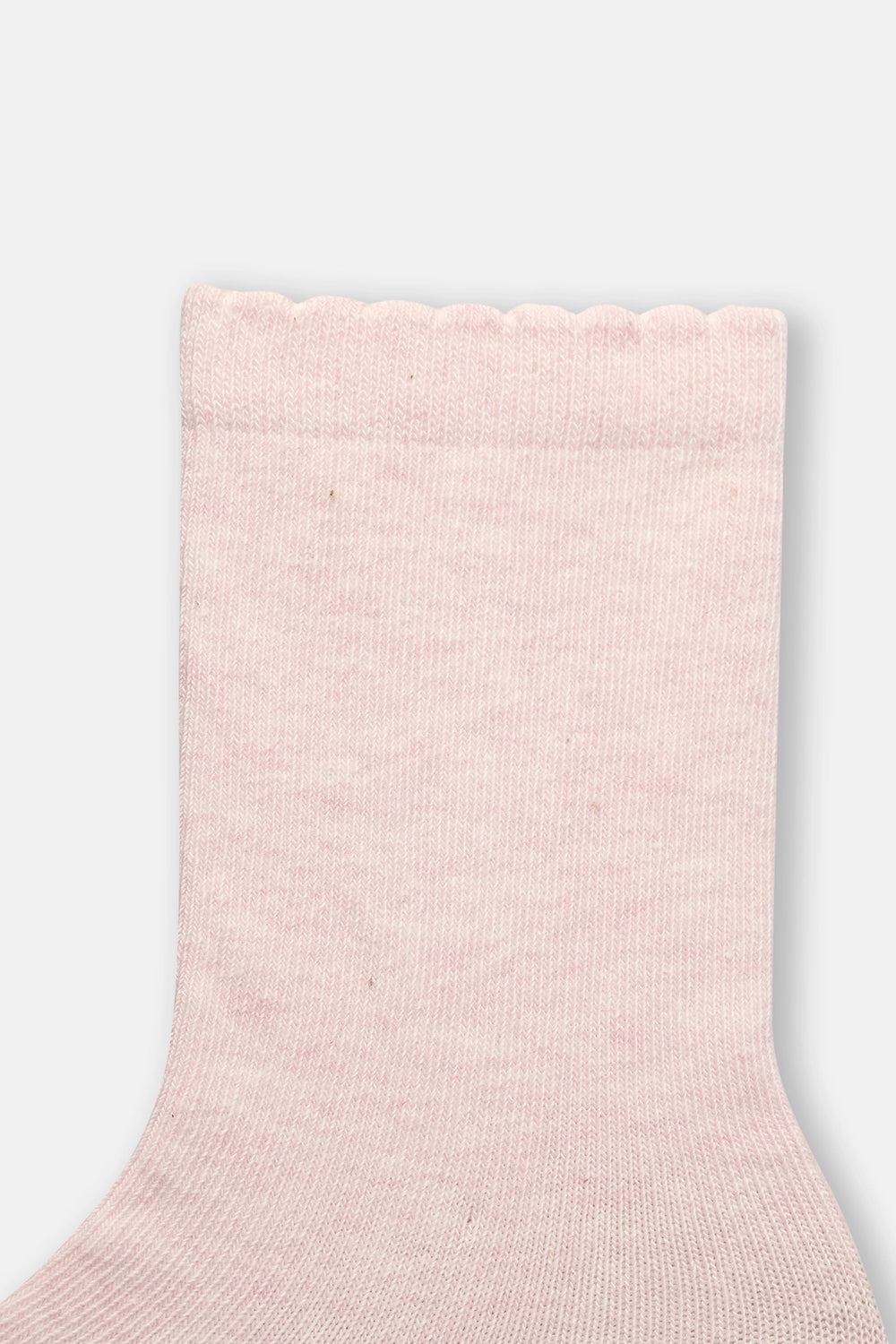 Pembe Kız Çocuk Fırfır Lastikli Çorap 2'Li