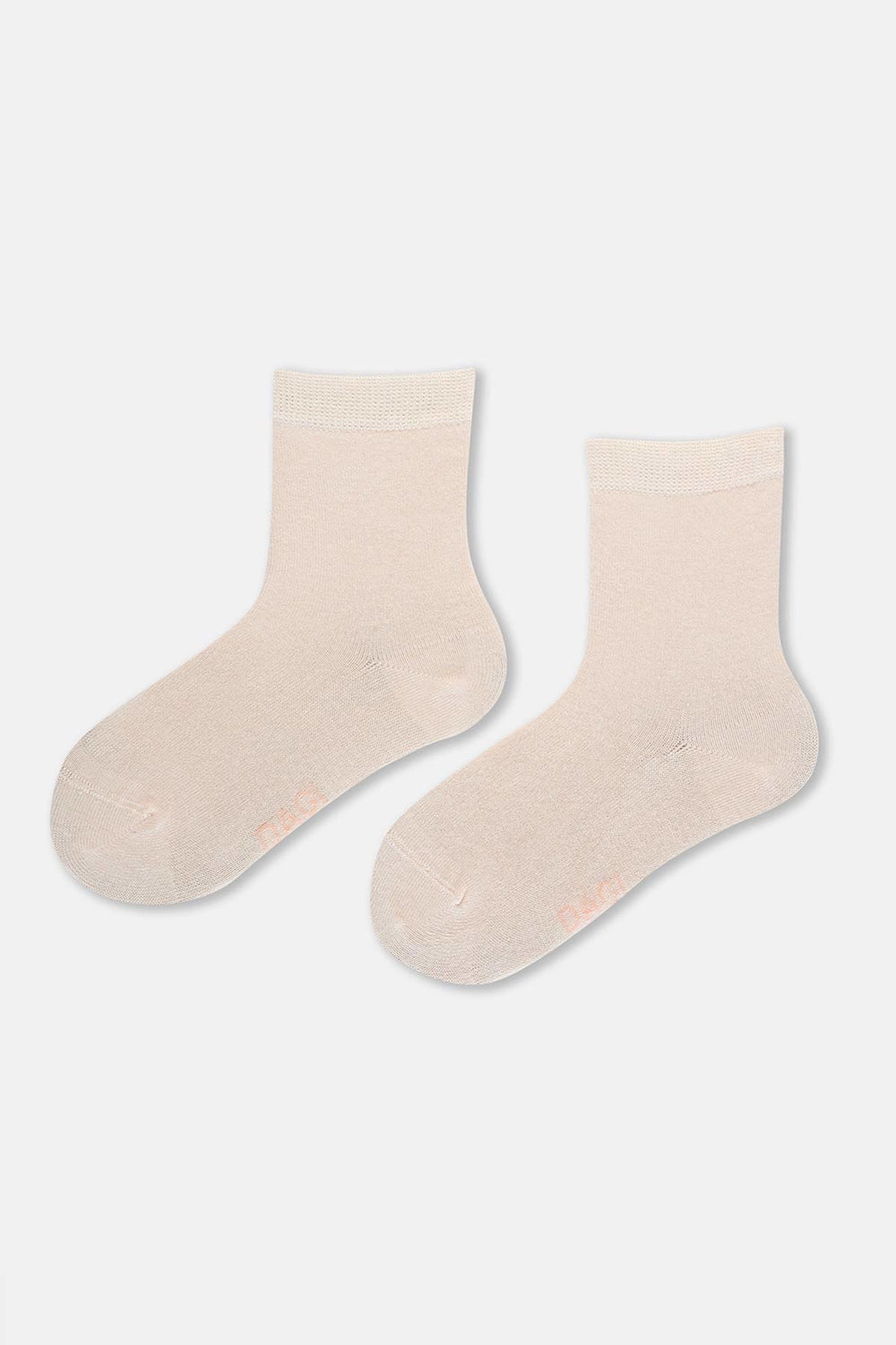 Ekru Kız Çocuk Modal Çorap 2'Li