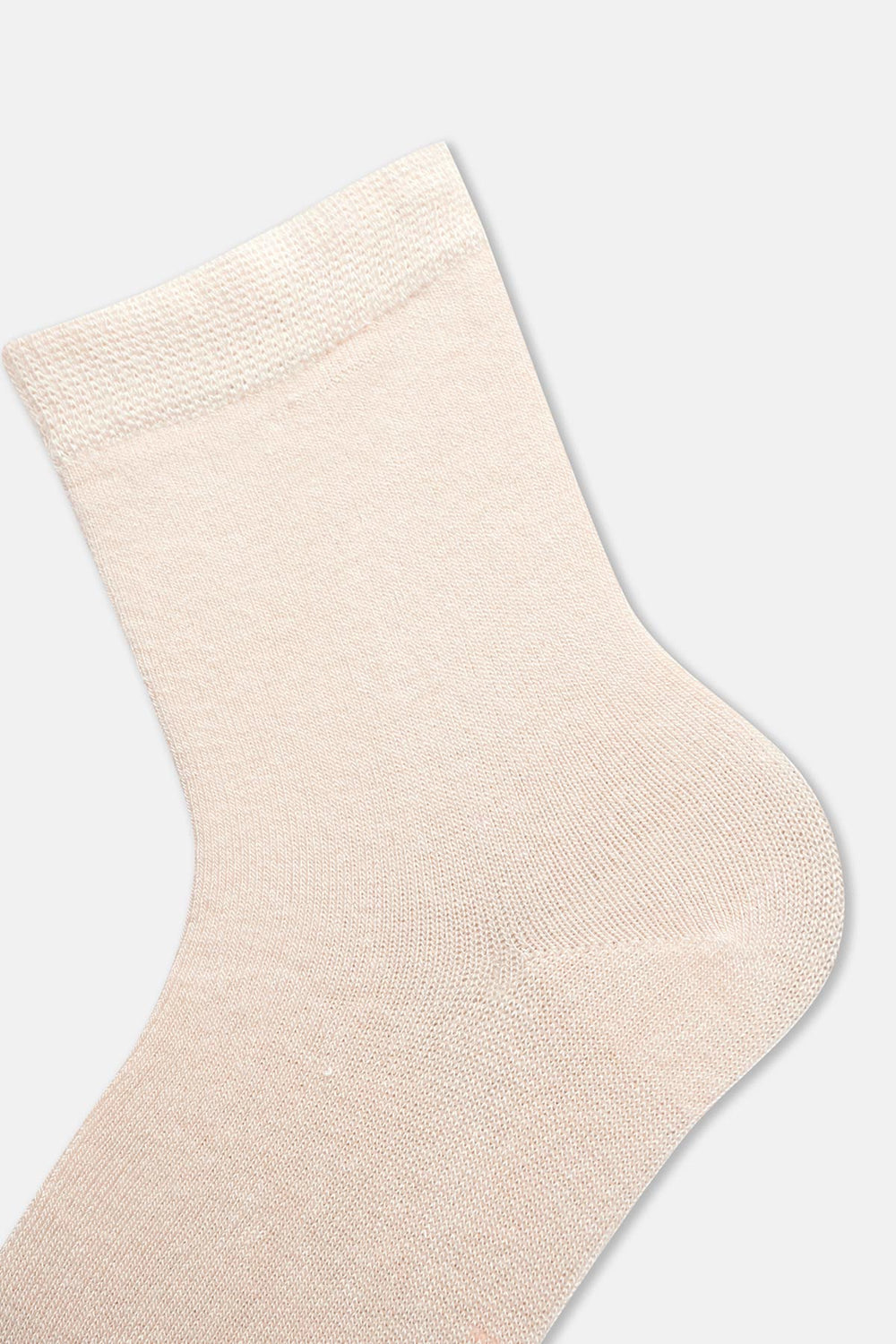 Ekru Kız Çocuk Modal Çorap 2'Li