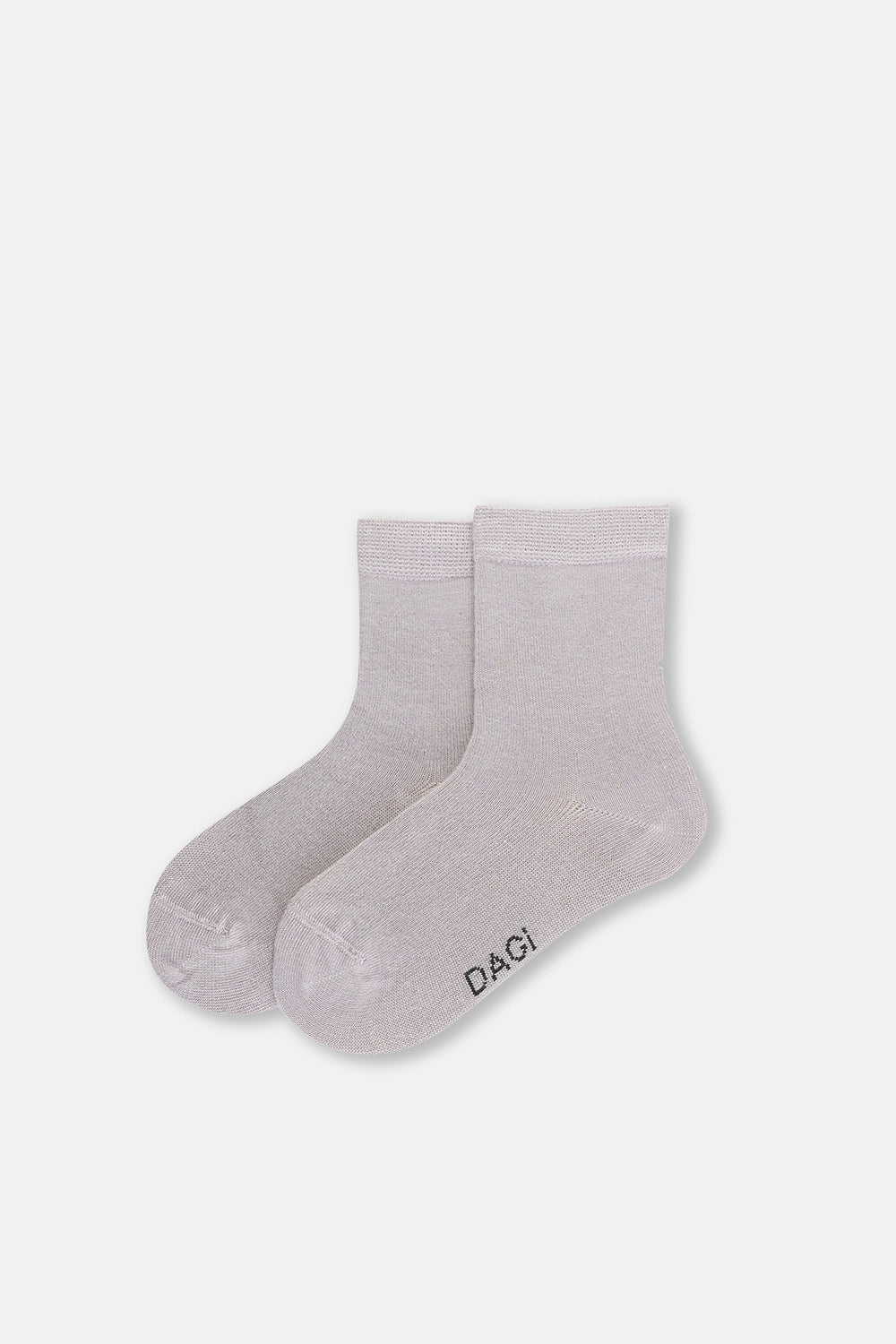 Gri Melanj Kız Çocuk Modal Çorap 2'Li