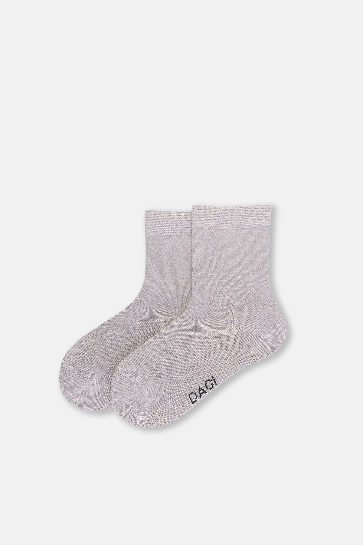 Gri Melanj Kız Çocuk Modal Çorap 2'Li