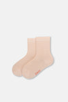 Yavru Ağzı Kız Çocuk Modal Çorap 2'Li