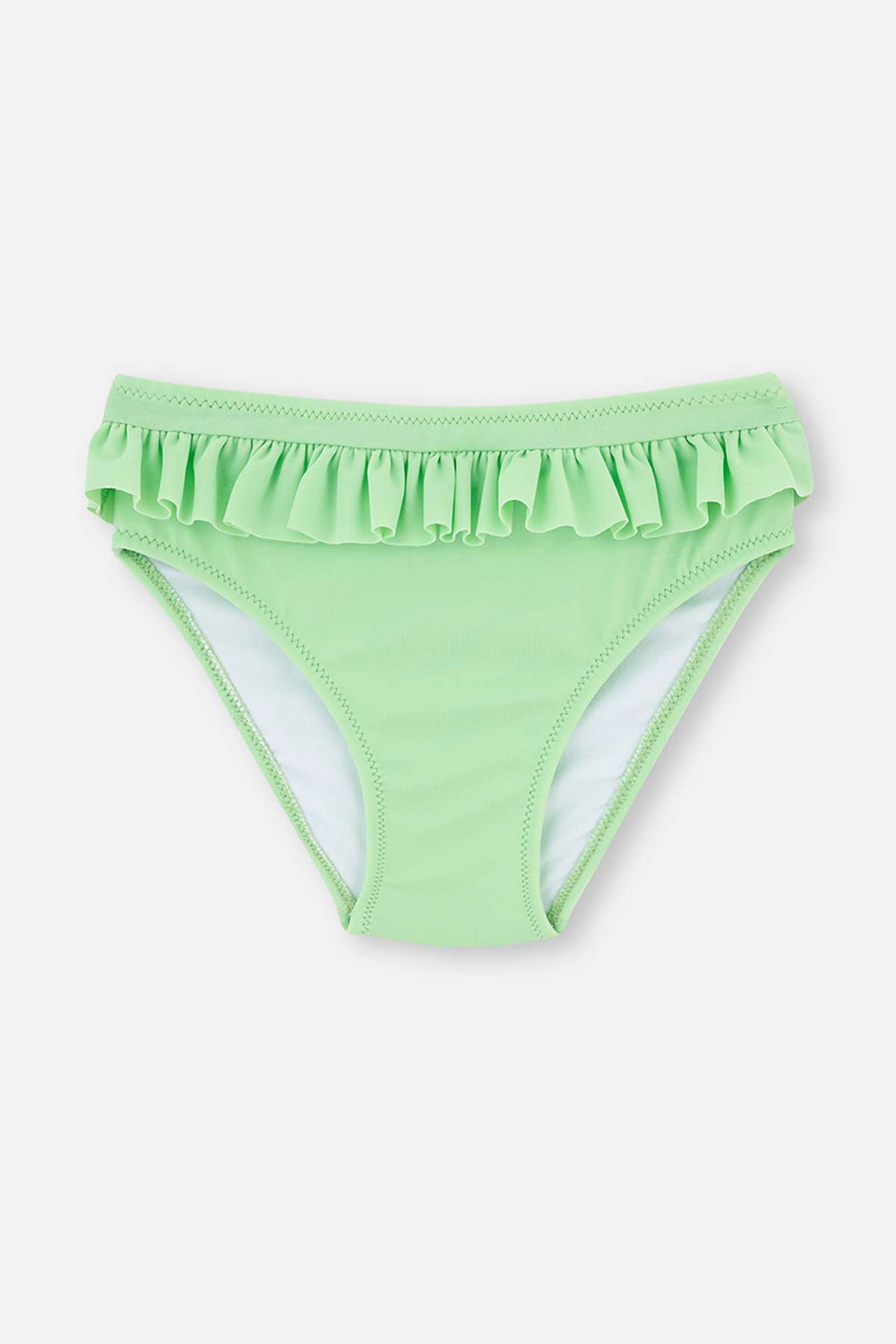 Yeşil Kız Çocuk Fırfırlı Bikini Takımı