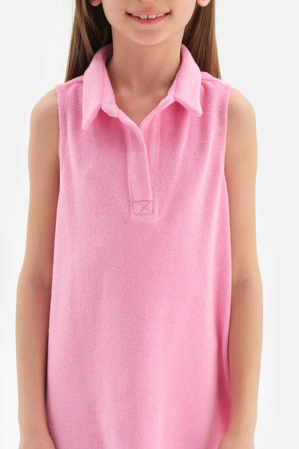 Pembe Kız Çocuk Havlu Elbise