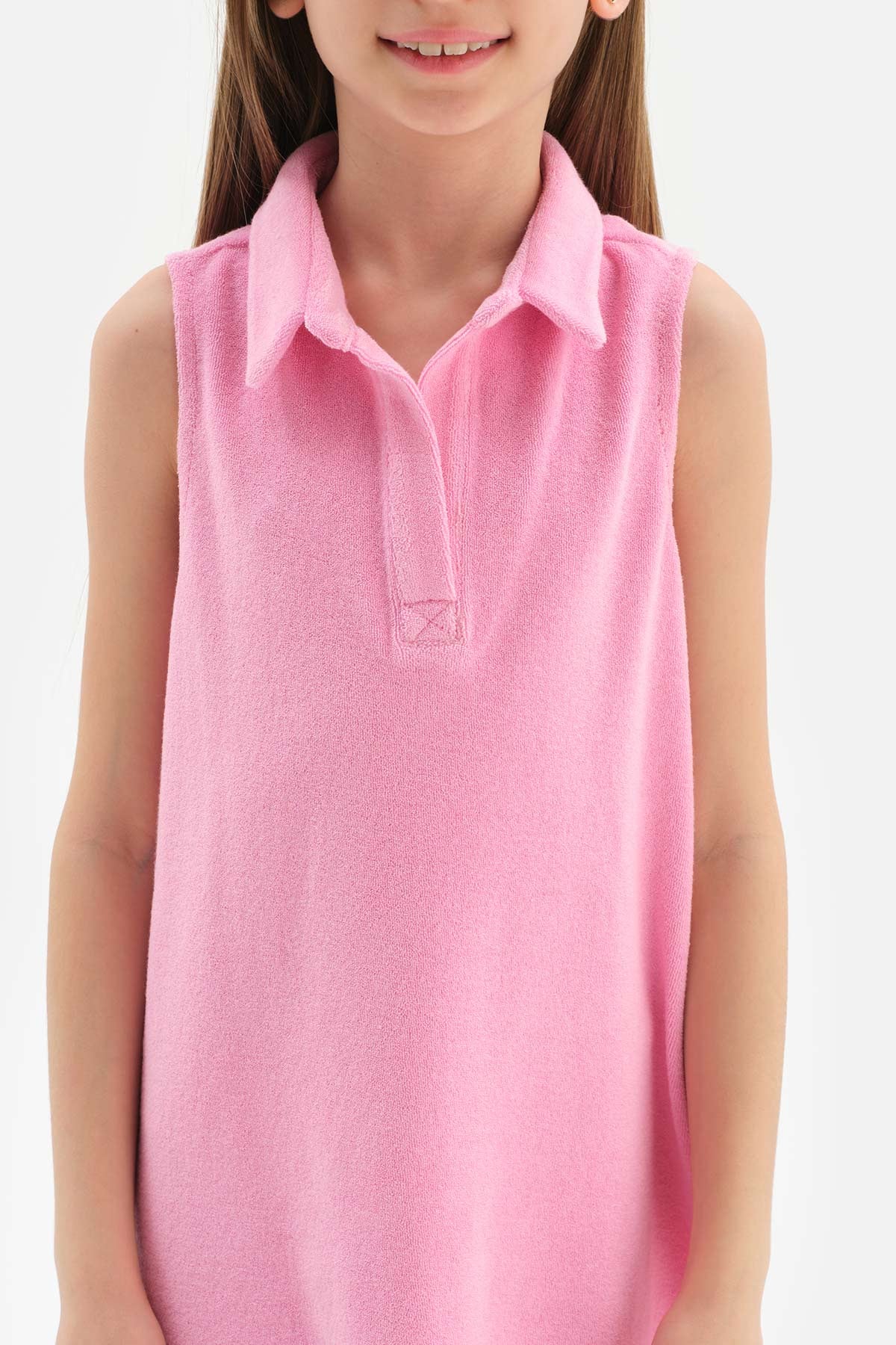 Pembe Kız Çocuk Havlu Elbise