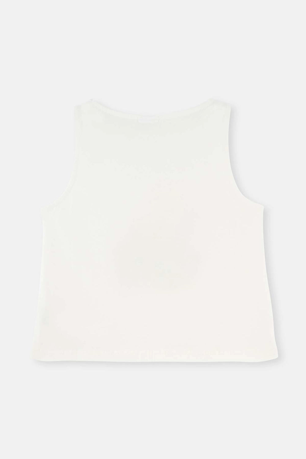 Beyaz Çiçek Desenli Örme Atlet Şort Pijama Takımı