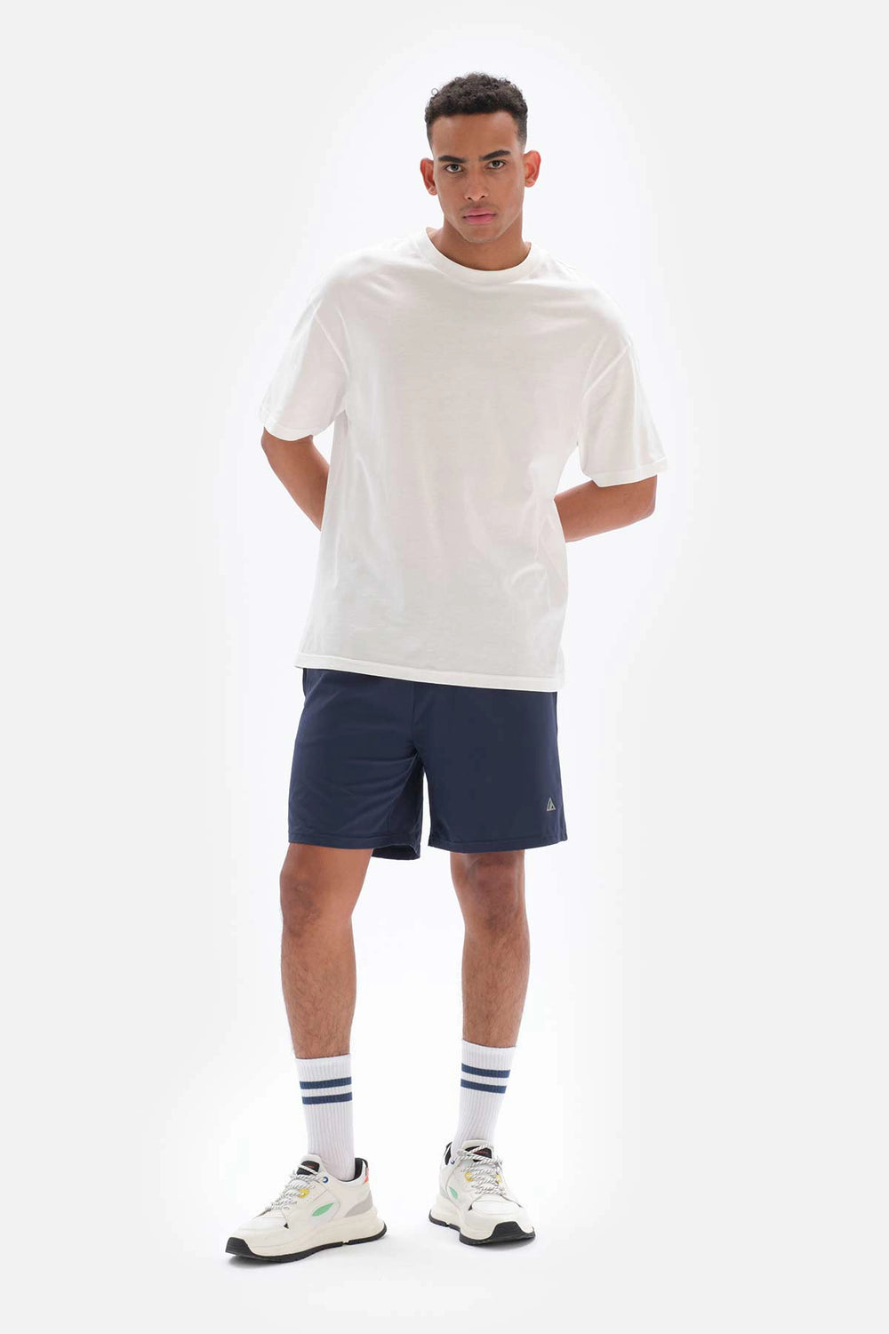 Beyaz Dagi Active Kort Baskılı Pamuklu T-Shirt