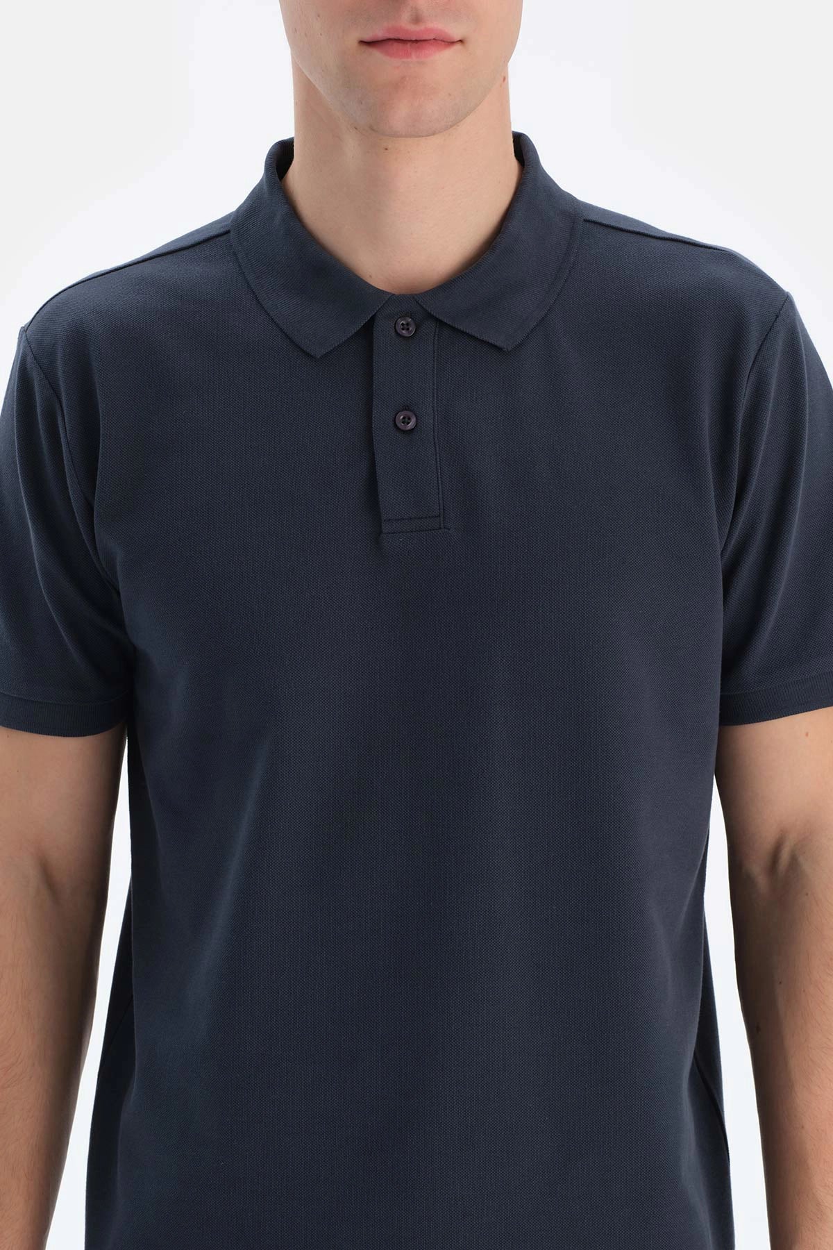 Antrasit Polo Yaka Pike Tişört